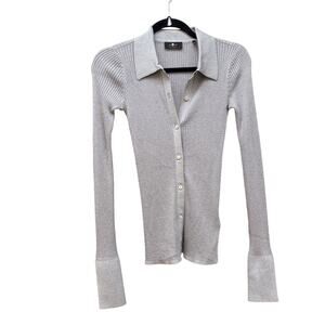7 For All Mankind Shiny Sparkle Sweater Bell Cuff, Women’s XS